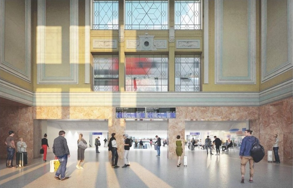 renovation of the České Budějovice railway station
